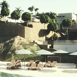Pool proposal for hotel in the provence