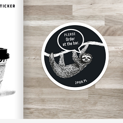 Logo and table sticker