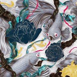 Art of the Siamese Fighting Fish