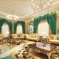 Classic style luxury majlis design in Dubai