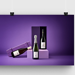 Colorful Wine Bottles