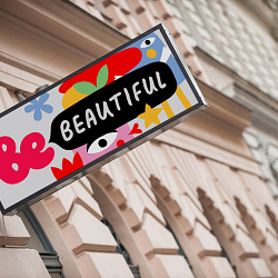 Identity design of cosmetics store “Be Beautiful”