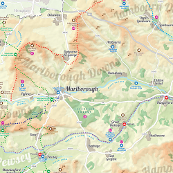 Tourist Map: Discover the N Wessex Downs AONB