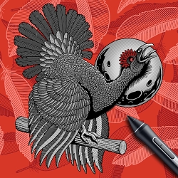 Black Grouse Beer Label for Allendale Brewery