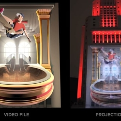 Farol Santander Projection mapping