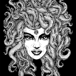 Medusa t-shirt design for 10tacled Clothing