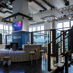 Interior photoshoot of AVAL bank branch in Kyiv, Ukraine