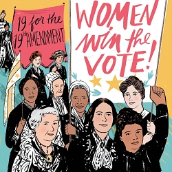 Katy Dockrill illustrates 'Women Win the Vote!'