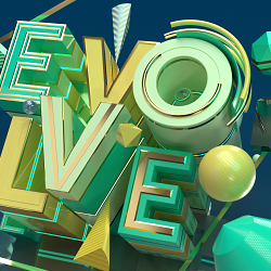 Adobe Dimension 3.2 // Live Type