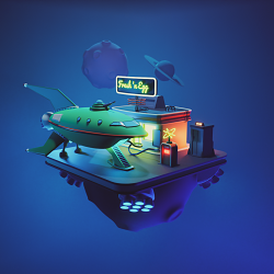 3d polygon look