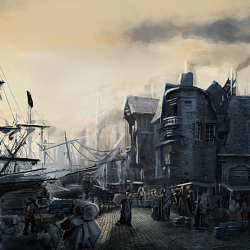 Medieval Port - Concept Art