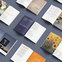 Designing green, typography and sustainability in white papers.