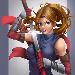 Karina the Samurai girl [ Commision] portrait
