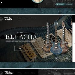 Valoy guitars Presentation "El Hacha"- Web Design