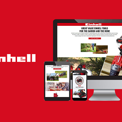 Einhell landing page