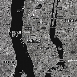 NYC New york illustrated Map