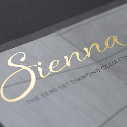 SIENNA: SEMI-SET DIAMOND COLLECTION brochure design