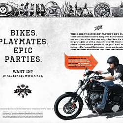 Harley Davidson (A Playboy Print Ad) - by Tim Tomkinson