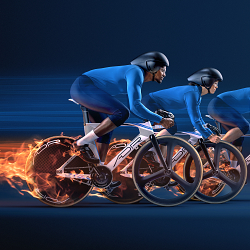 Track cyclists