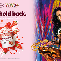 Häagen-Dazs and Wonder Woman 1984 team up with an empowering call to arms: “Don’t Hold Back”