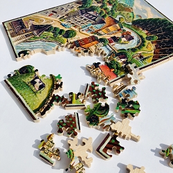 Tim Zeltner illustrates for The Waterford Puzzle Company