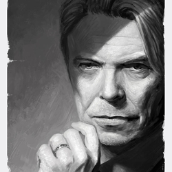 Digital Painting Portrait - David Bowie