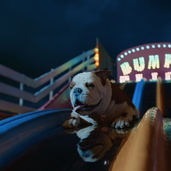 Engine takes Churchill to the funfair to demonstrate a new claims service that helps customers k