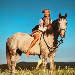 Girl and Horse
