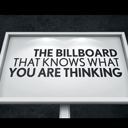 Lexus. "The billboard that knows what you are thinking."