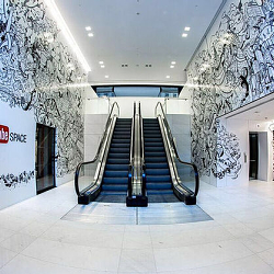 YouTube /Google Reception mural