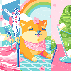 2021 Cherry Blossom Illustrations