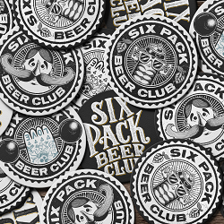 Six Pack Beer Club Logo Design and Branding