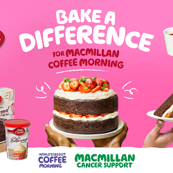 Betty Crocker bakes words into action as the Official Sponsor of Macmillan's Coffee Morning this