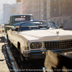 Scene WIPs of The Fortunate Son 3D short Movie.