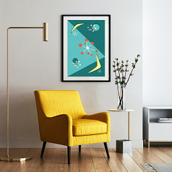 Atomic Age Inspired Posters and Phone Cases