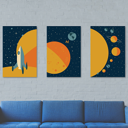 Space Vintage Inspired Posters and Phone Cases
