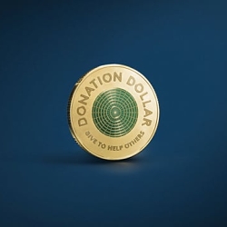 Donation Dollar - The small coin made to make a difference