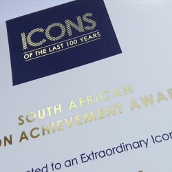 ‘ICONS of the last 100 years’ Fundraising Event - design direction and creation