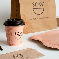 SOW – Branding identity and interior design for a health-focused restaurant