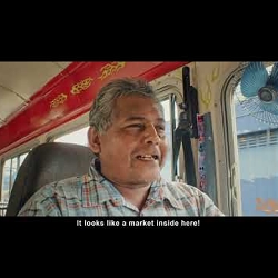 The First Car Showroom Inside a Bus