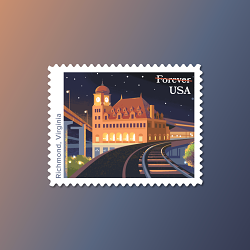 USPS Stamps 2023: Historic Railroad Stations - by DTS Designs
