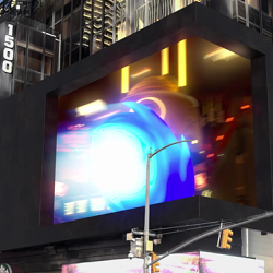 Netflix Sonic Prime - NYC 3d anamorphic billboard