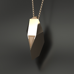 18K Gold Asthma Inhaler Necklace