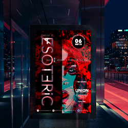 ɆSÖTƎRiC  III. Visual & Promotional Design - Electronic Music, Techno Party