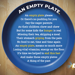 AN EMPTY PLATE