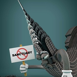 No York City Editorial Illustration