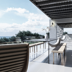 Interior design in existing modern construction in Chios, Greece