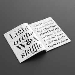 Foundry Tiento A4 type specimen