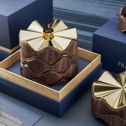 Luxury packaging inspired by the grace of the Saudi Arabian date palms.