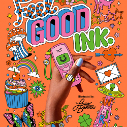 FEEL GOOD INK TATTOO BOOK ILLUSTRATIONS and COVER DESIGN